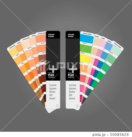 Illustration of two color palettes guide for print 50085629