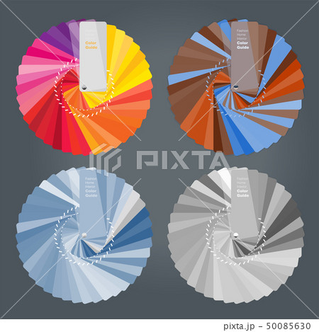 Illustration of color palettes guide for home Illustration of color palettes guide for home 50085630