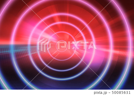 Virtual neon tunnel theme abstract technology 50085631