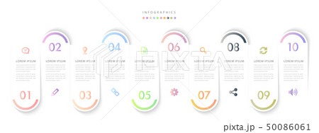 Vector infographic design UI template colorful 50086061