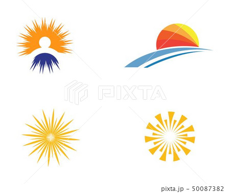Sun logo and symbols star icon web Vector - Sun logo and symbols star icon web Vector - 50087382