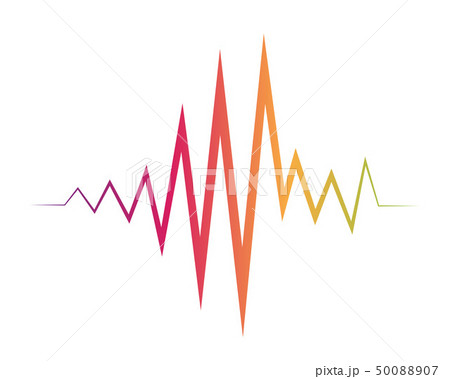 Sound waves vector illustration 50088907