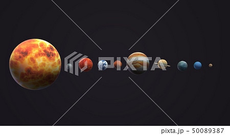 The Solar universe 3d rendering The Solar universe 3d rendering 50089387