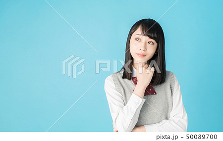 考える女子高生 考える女子高生 50089700