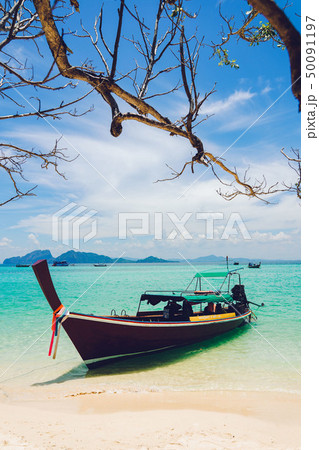 Travel to the sea and island by long tail boat Travel to the sea and island by long tail boat 50091197