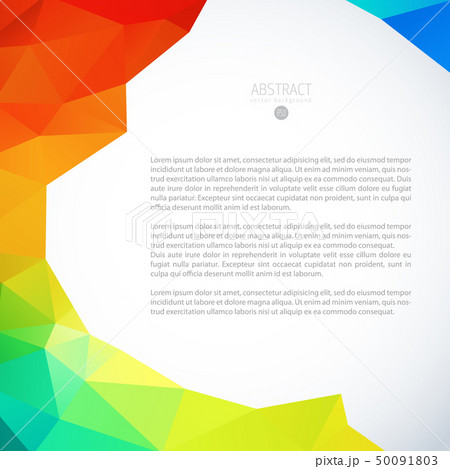Color triangle background banner brochure template 50091803