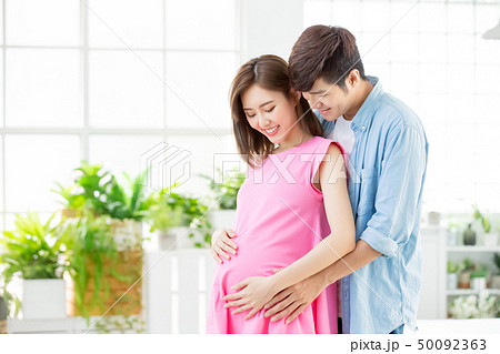 pregnant woman with husband pregnant woman with husband 50092363