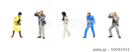 Photographer standing and working in posture. Photographer standing and working in posture. 50092431