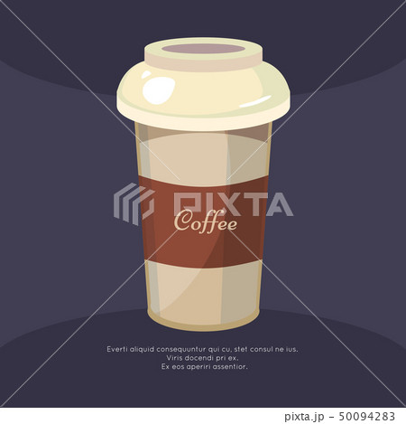 Take away coffee mug poster - cafe poster design 50094283