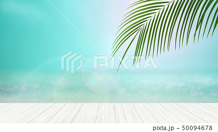 背景-南国-海-空-ビーチ-ウッドデッキ 背景-南国-海-空-ビーチ-ウッドデッキ 50094678