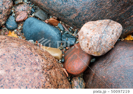 the texture of the stone, the background of sea 50097219