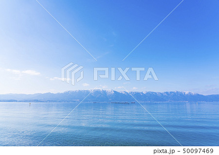 滋賀県　琵琶湖　湖東風景　 50097469