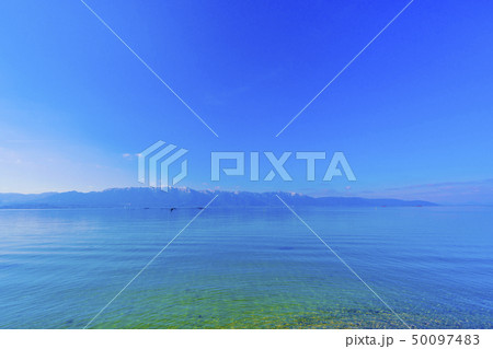 滋賀県　琵琶湖　湖東風景　 50097483