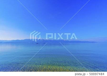 滋賀県　琵琶湖　湖東風景　 50097484