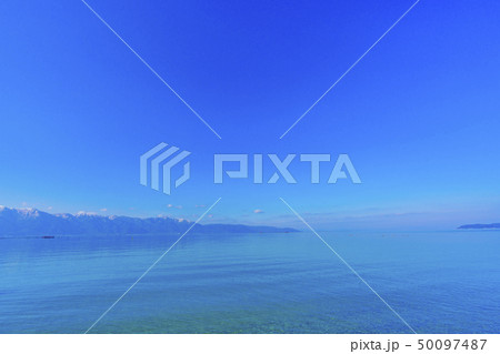 滋賀県　琵琶湖　湖東風景　 50097487