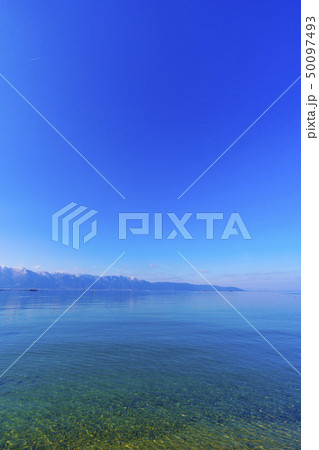 滋賀県　琵琶湖　湖東風景　 50097493