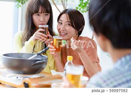鍋パーティ　宅飲み　昼飲み 50097562