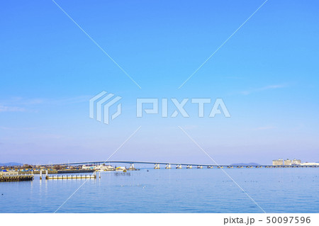 滋賀県　琵琶湖　琵琶湖大橋　　　 50097596