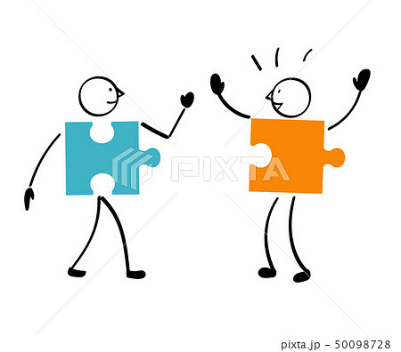 2人のパズルと連結 50098728