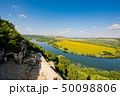 Beautiful view of nature. Blue sky, yelow field. 50098806