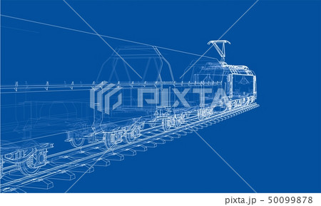 Modern train concept. Vector 50099878