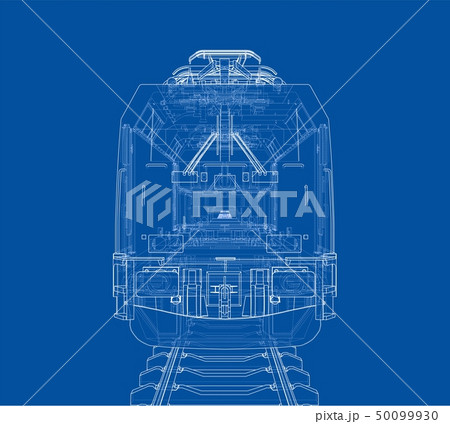 Modern train concept. Vector Modern train concept. Vector 50099930