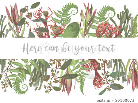 Vector illustration of a frame with flowers. Vector illustration of a frame with flowers. 50100072