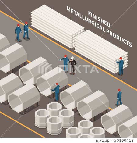 Metal Industry Isometric Composition Metal Industry Isometric Composition 50100418