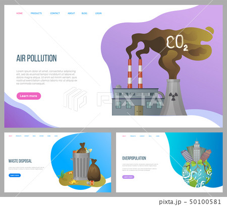 Air Pollution Factory and Cloud of Waste Website Air Pollution Factory and Cloud of Waste Website 50100581
