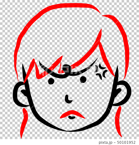 Face icon female brush face expression 50101952