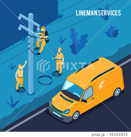 Electrician Lineman Services Poster 50103933