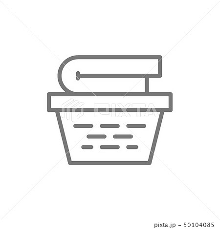 Laundry basket line icon. 50104085