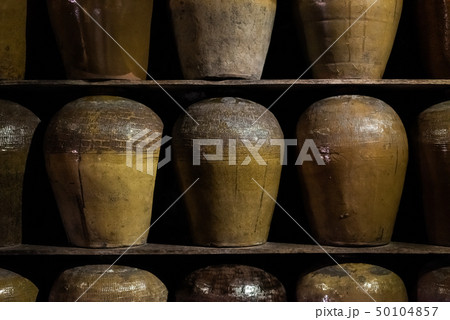 rows of fermented alcoholic beverage 50104857