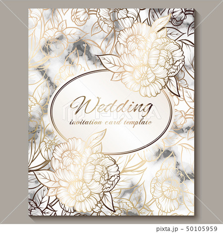 Luxury and elegant wedding invitation cards with 50105959