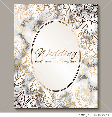 Luxury and elegant wedding invitation cards with 50105974