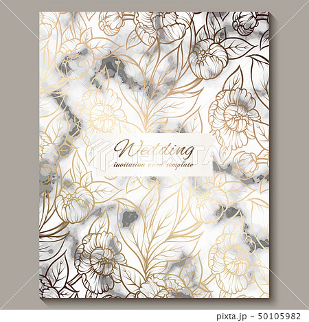 Luxury and elegant wedding invitation cards with 50105982