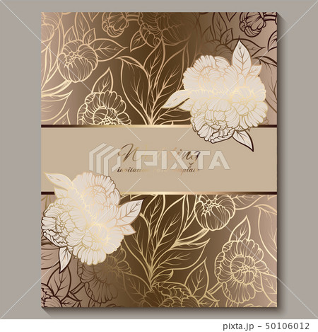 Exquisite royal luxury wedding invitation, gold Exquisite royal luxury wedding invitation, gold 50106012