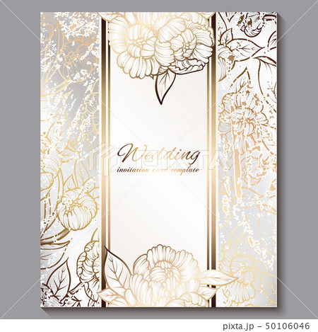 Exquisite royal luxury wedding invitation, gold on Exquisite royal luxury wedding invitation, gold on 50106046