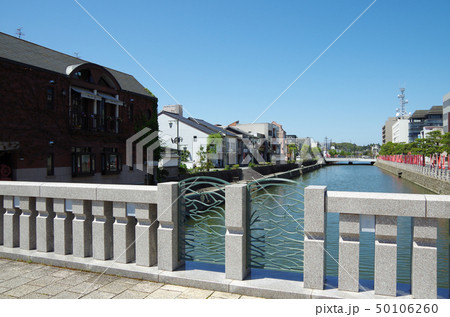 堀川（京橋川）沿いの街並み風景 … 島根県 松江市 天候：快晴 50106260