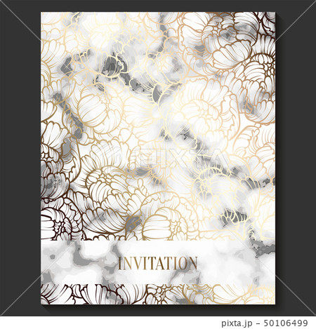 Luxury and elegant wedding invitation card 50106499