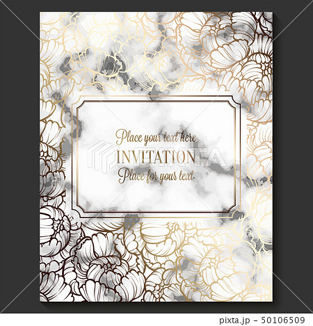Luxury and elegant wedding invitation card 50106509