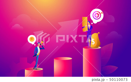 Businessman looking for investment opportunity standing on money growth graph. Profit Stock Market Businessman looking for investment opportunity standing on money growth graph. Profit Stock Market 50110073