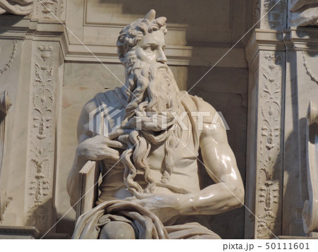 ミケランジェロのモーゼ像の写真素材 [50111601] - PIXTA
