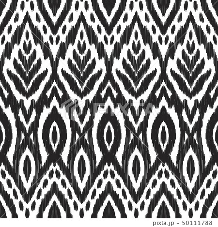 Ikat seamless pattern. 50111788