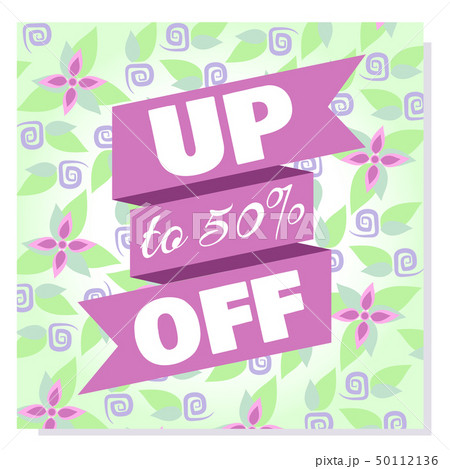 Spring Sale vector banner. 50112136