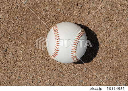 硬式野球ボールの写真素材