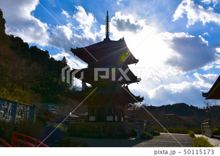 壺阪寺　三重塔 50115173