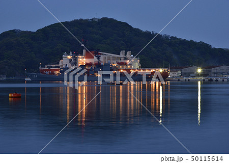 夜景 【横須賀市】 砕氷艦と護衛艦 50115614