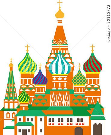 聖ワシリー寺院のイラスト素材
