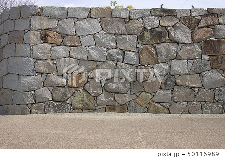 兵庫県赤穂市：赤穂城跡の石垣 50116989